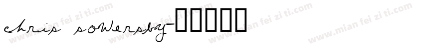 chris sowersby字体转换